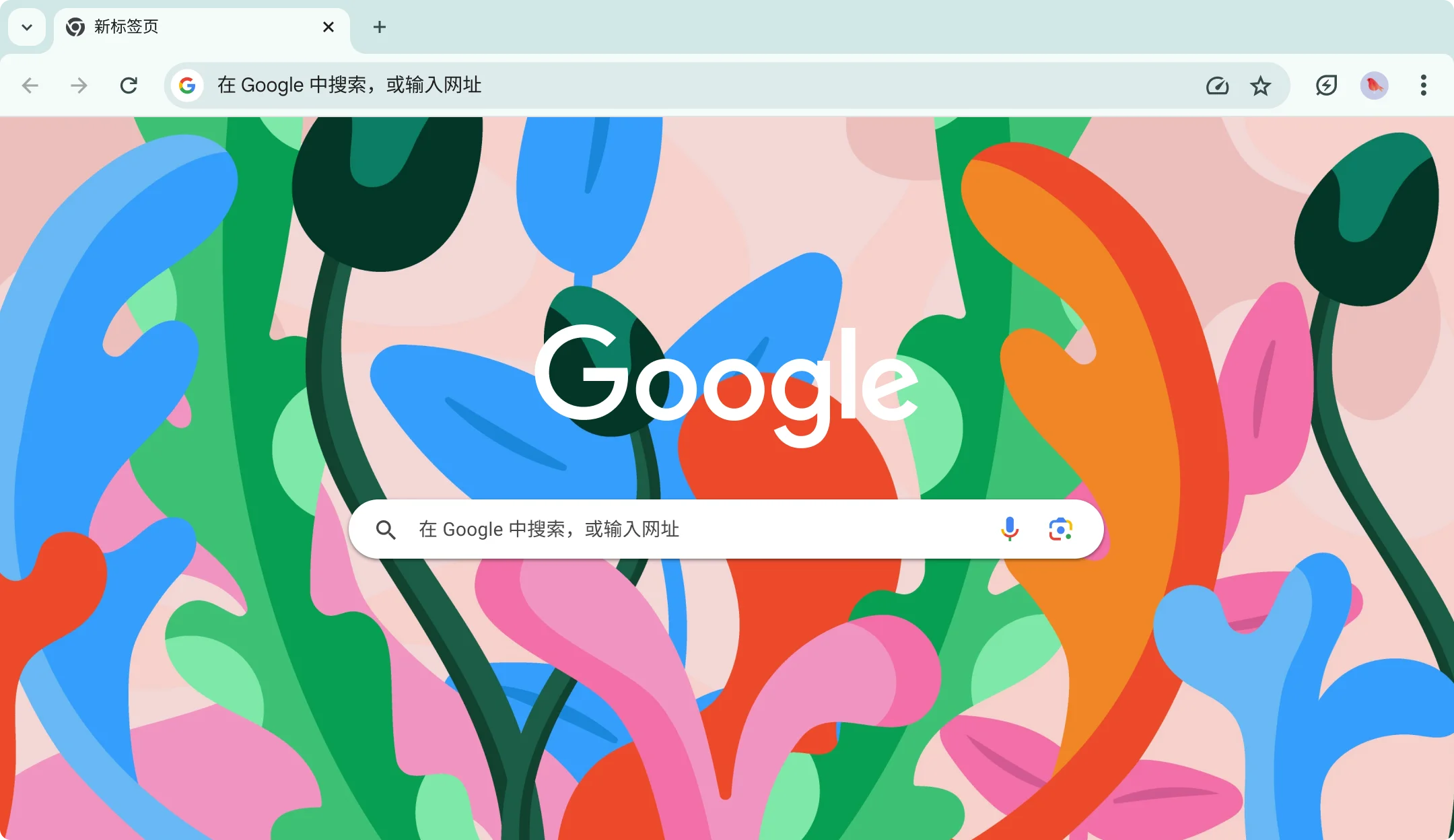 Chrome 浏览器界面